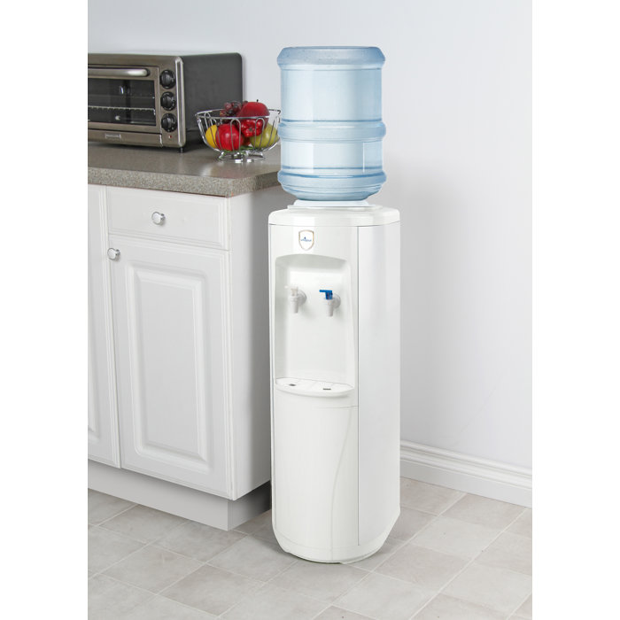 Vitapur White Freestanding Top Loading Water Cooler with Cold and Room